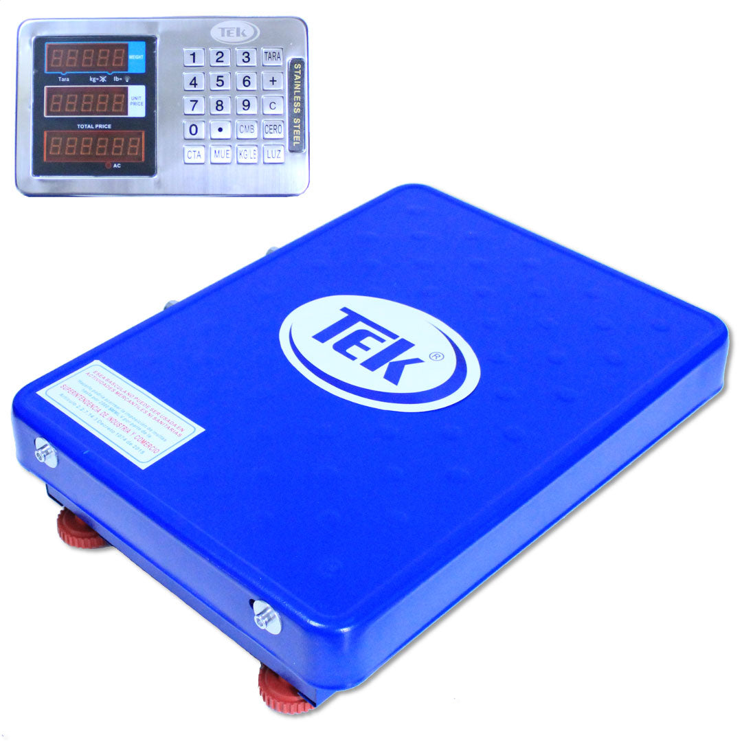 Báscula 200 Kilos Inalámbrica en Hierro TEK