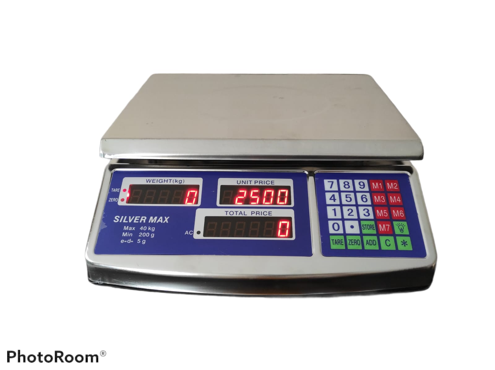 Bascula 40 Kilos en Acero Silver Max