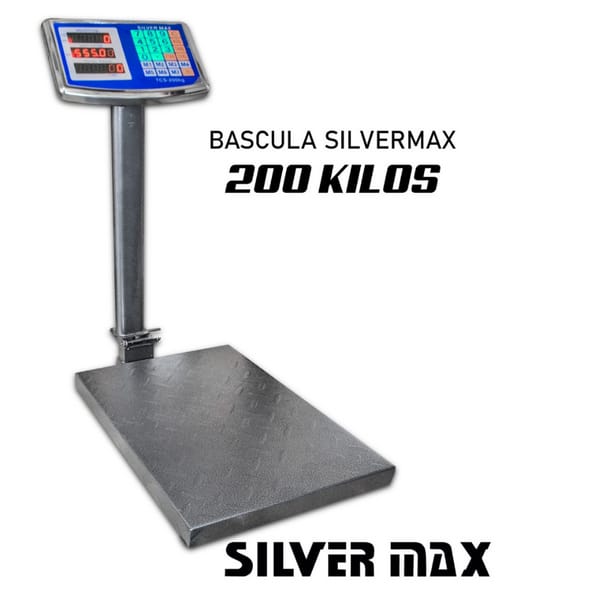 Bascula 200 Kilos en Hierro Plegable Silver Max