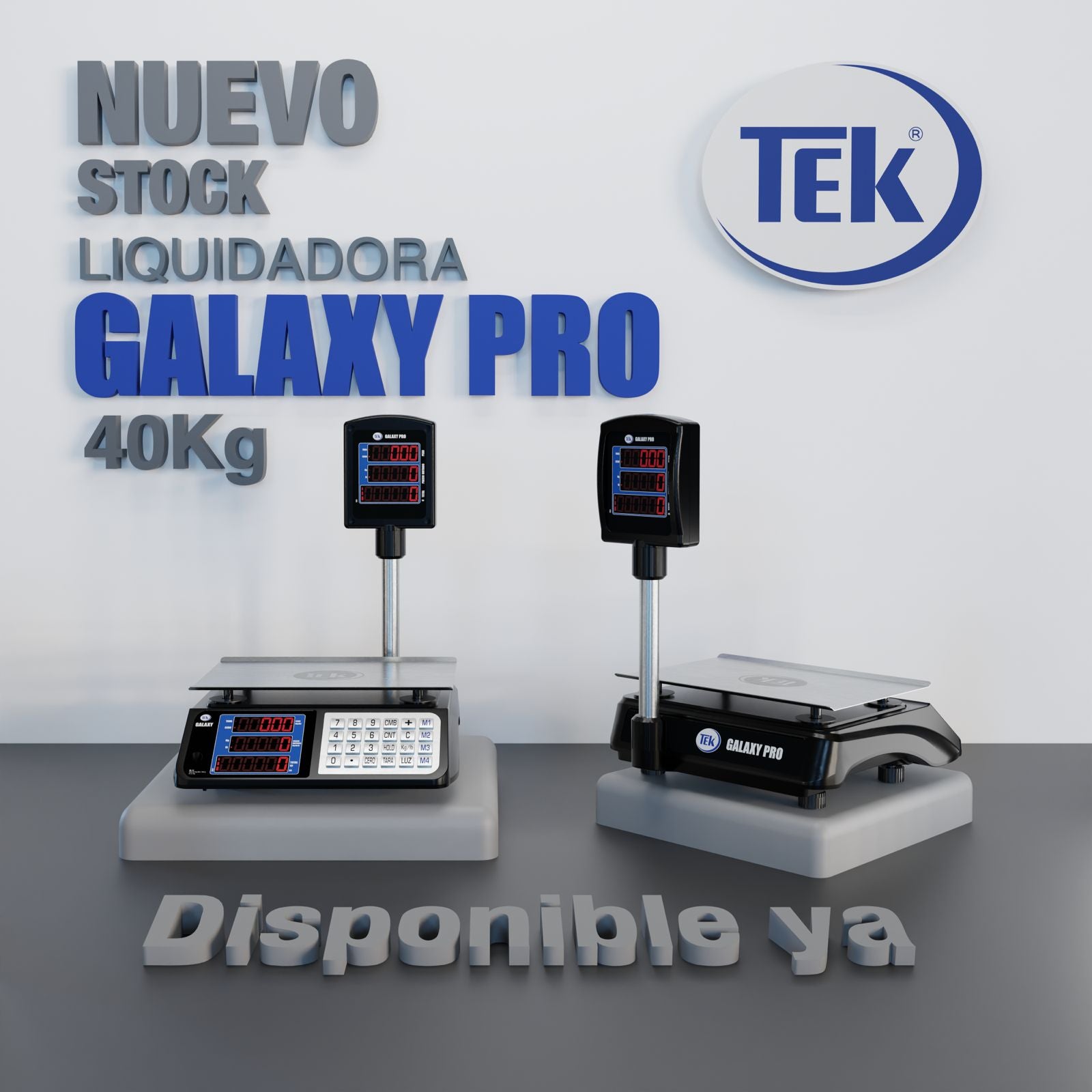 Bascula 40 Kilos Galaxy Pro TEK Torre