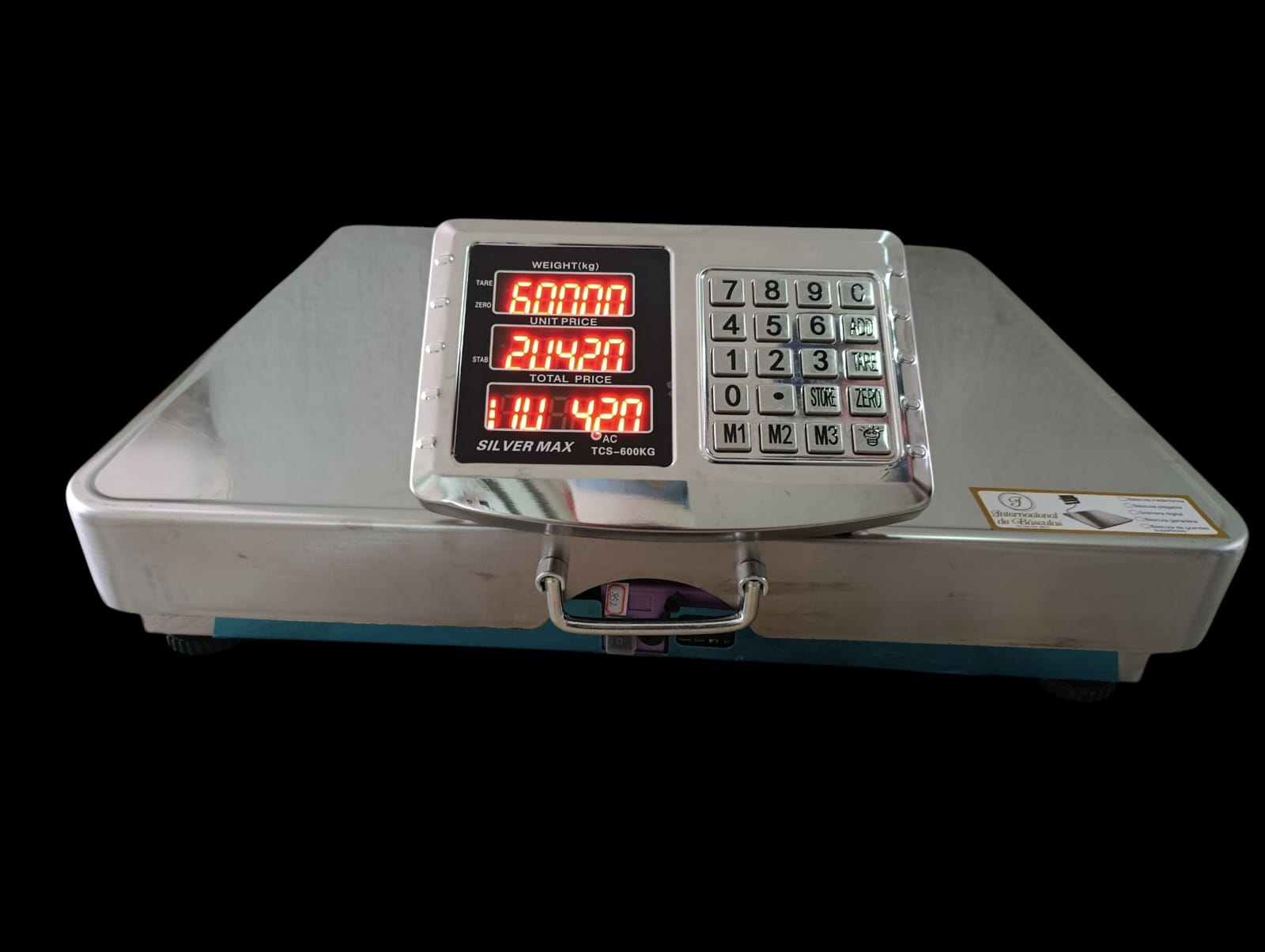 Bascula 600 Kilos en Acero Silver Max